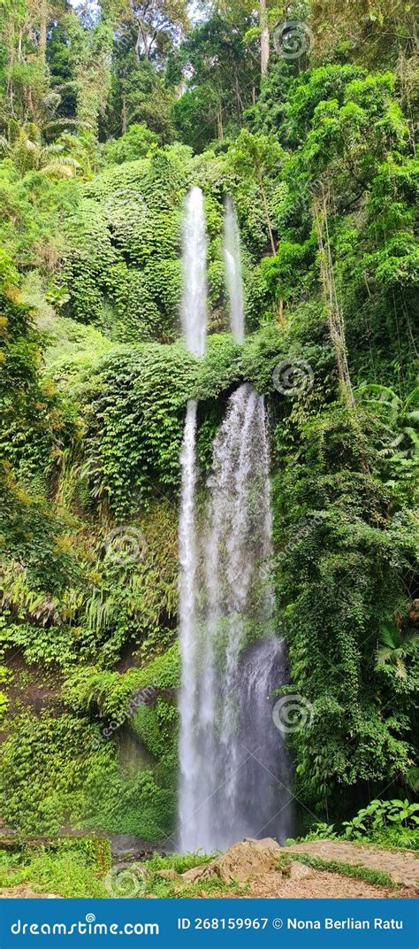 Waterfall In Lombok Stock Image Image Of Lombok Photograf 268159967
