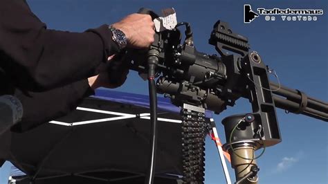 M134 Minigun 500 Round Burst In Only 9 Seconds Awesome Sound Youtube