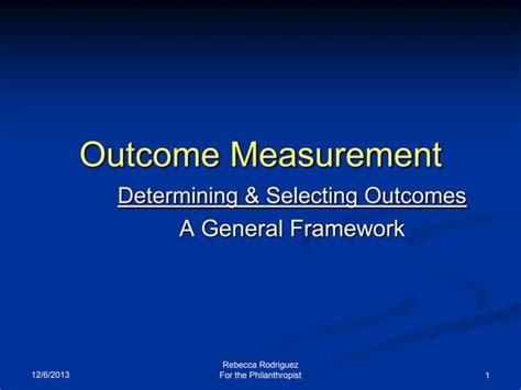 Appropriate Outcome Measures For Lower Level Patients