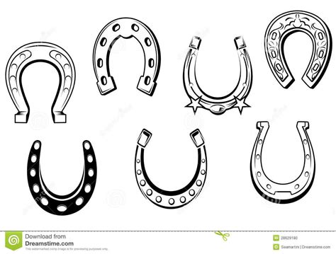 Lucky Horseshoe Outline Clipart Horse Shoe Tattoo Small