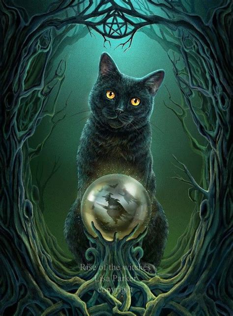 Rise Of The Witches By Lisa Parker Magic Cat Black Cat Art Black Cats