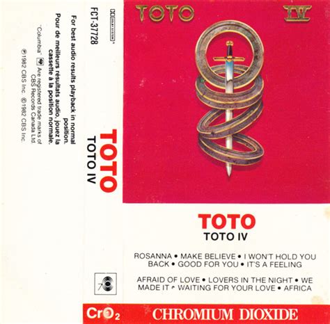 Toto Toto Iv 1982 Dolby Cassette Discogs