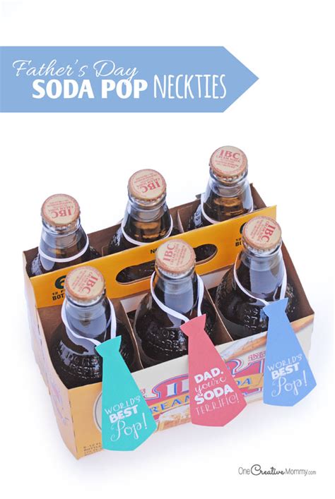 Let him know that his days of fun are back. Easy Father's Day Gift Idea: Soda Pop Neckties ...