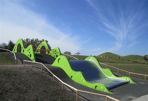 Slide Net On Slope Playground Design Cool Playgrounds Creative