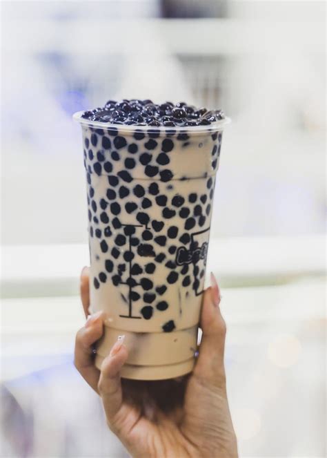 Bubble Tea With Overflowing Pearls Shout