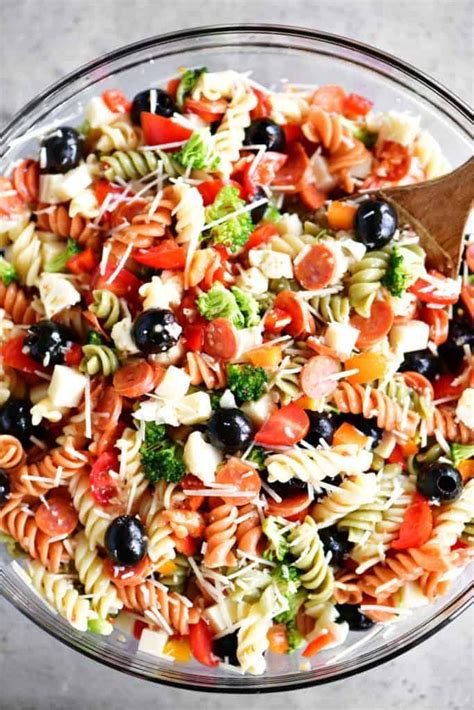 Italian Pasta Salad Is An Easy Flavorful Side Dish With Veggies