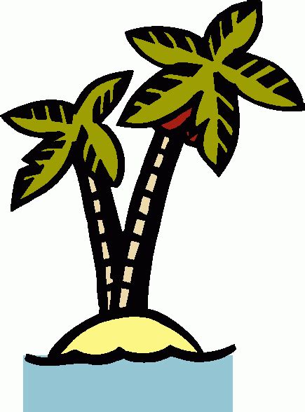 Island With Palm Trees Clipart Wikiclipart