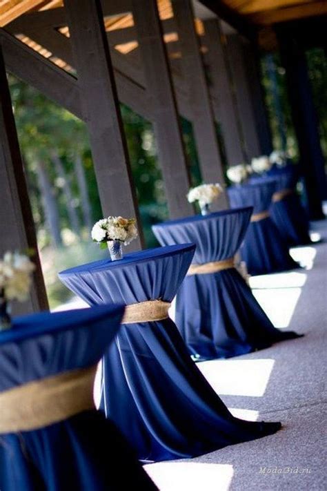 Blue table covers (164 items). 40 Pretty Navy Blue and White Wedding Ideas | Blue ...