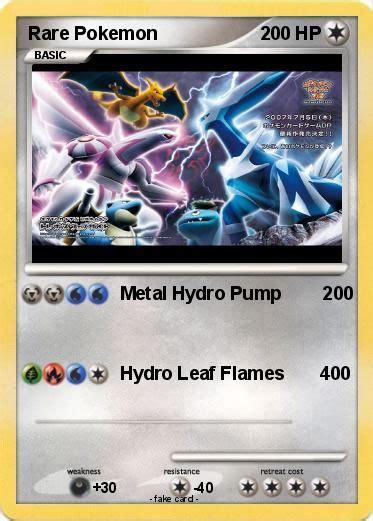 1 ultra rare/full art/rainbow/secret rare guaranteed. Pokémon Rare Pokemon 4 4 - Metal Hydro Pump 200 | Pokemon ...