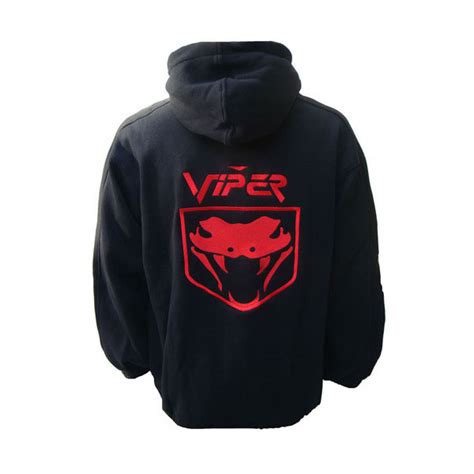 Race Car Jackets Dodge Viper Hoodie Sweatshirt Black And Red