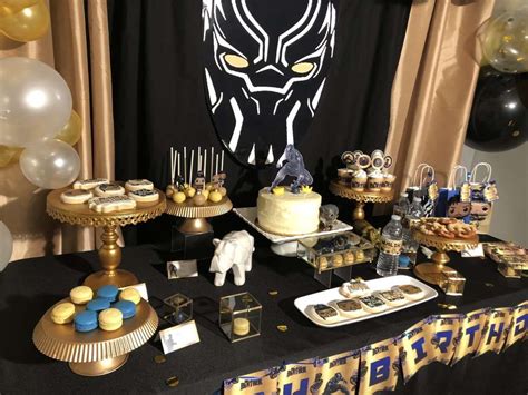 Black Panther Birthday Party Ideas Photo 23 Of 39 Birthday Party At