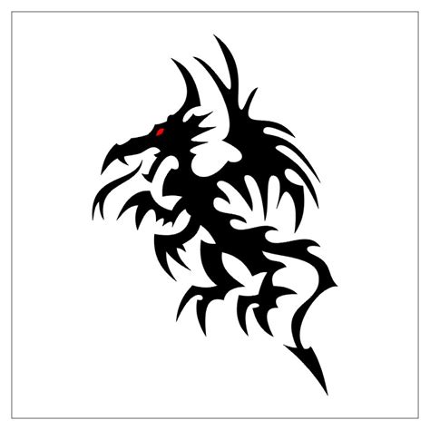 The dragon tattoo is a strong image and sends a strong message. TATTOOS: Dragon Tattoo Stencils # 2