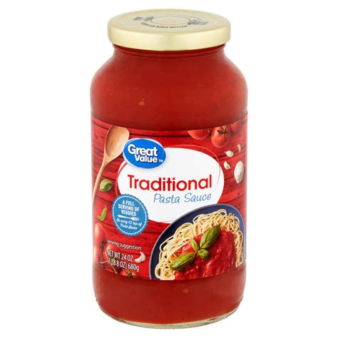 Great Value Traditional Pasta Sauce 24 Oz