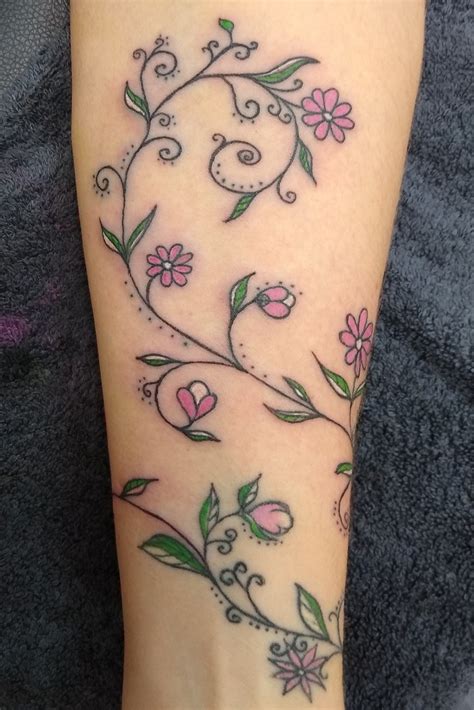Share 71 Flower Vine Tattoos On Arm Super Hot Incdgdbentre