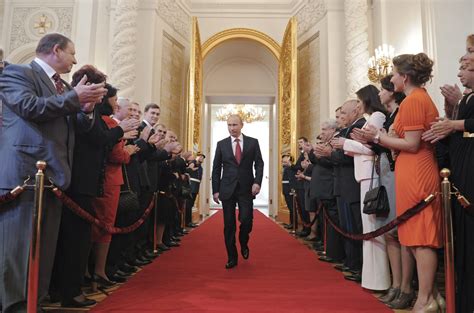 New Russian President Vladimir Putin Walks As He Attends The
