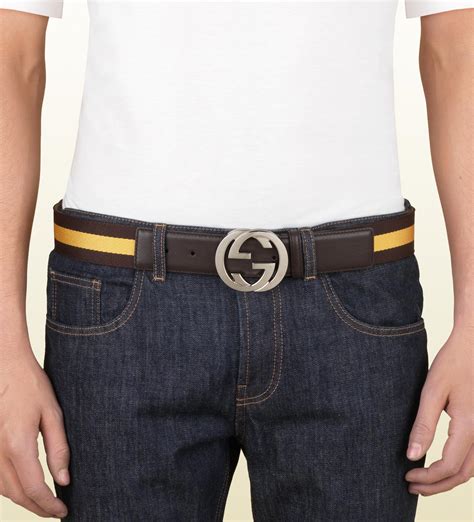 Gucci Belt Mens Brown Brown