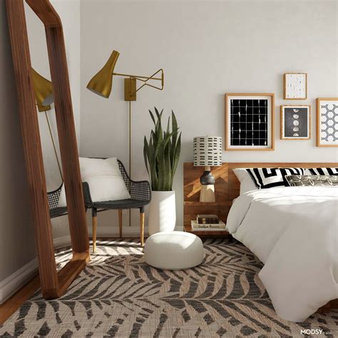 Geomeclectic Bedroom Mid Century Modern Style Bedroom Design Ideas