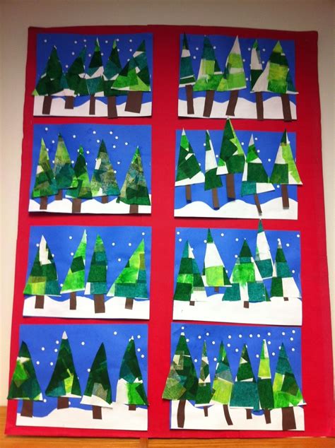 Bastelideen winter klasse 4 : Apex Elementary Art: January 2012 | Christmas art projects ...