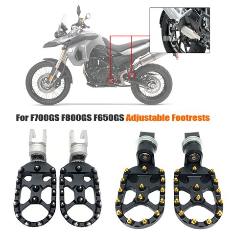 For Bmw F650gs F700gs F800gs Adjustable Front Rear Footrest Foot Pegs