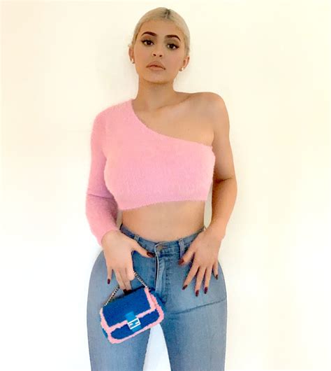 Kylie Jenner Showed Off Her Pink Crop Top On Instagram
