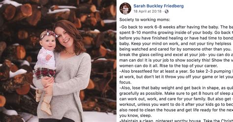 woman s post about the pressure of working moms goes viral because it s accurate