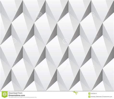 White 3d Abstract Seamless Texture Vector Stock Vector Illustration