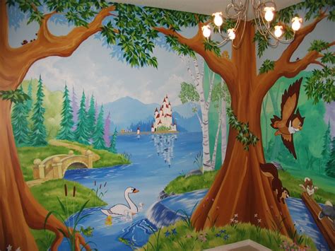 Tree And Forest Themes Mural Magic Kids Room Murals Castle Mural