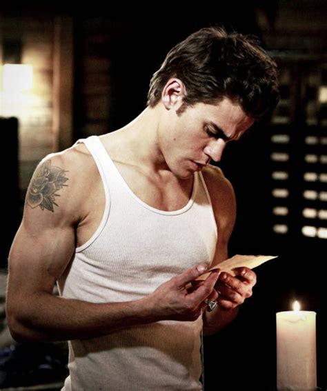 Paul Wesley Pauls Arms 7 His Tattoo Goes Peek A Boo Page 15