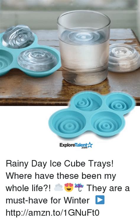 Talenta Explore Rainy Day Ice Cube Trays Where Have These Been My Whole Life ☁😍☔ They Are A