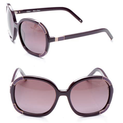 Chloe Oversized Sunglasses Cl 2189 Purple 49262