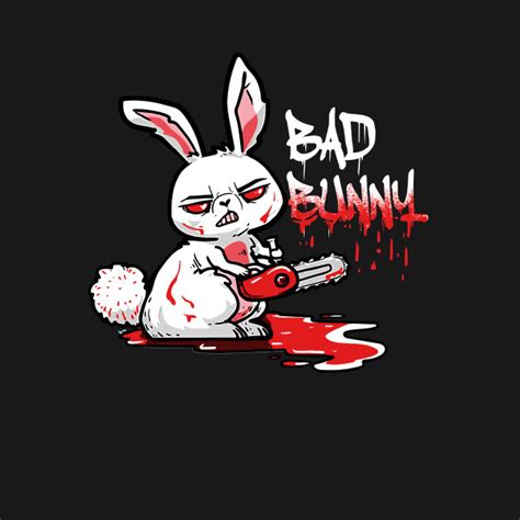 Horror Rabbit Halloween T Evil Bad Bunny Horror Rabbit T Shirt