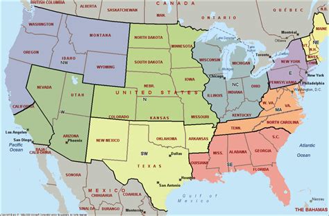 Map Of North Usa Blank Map