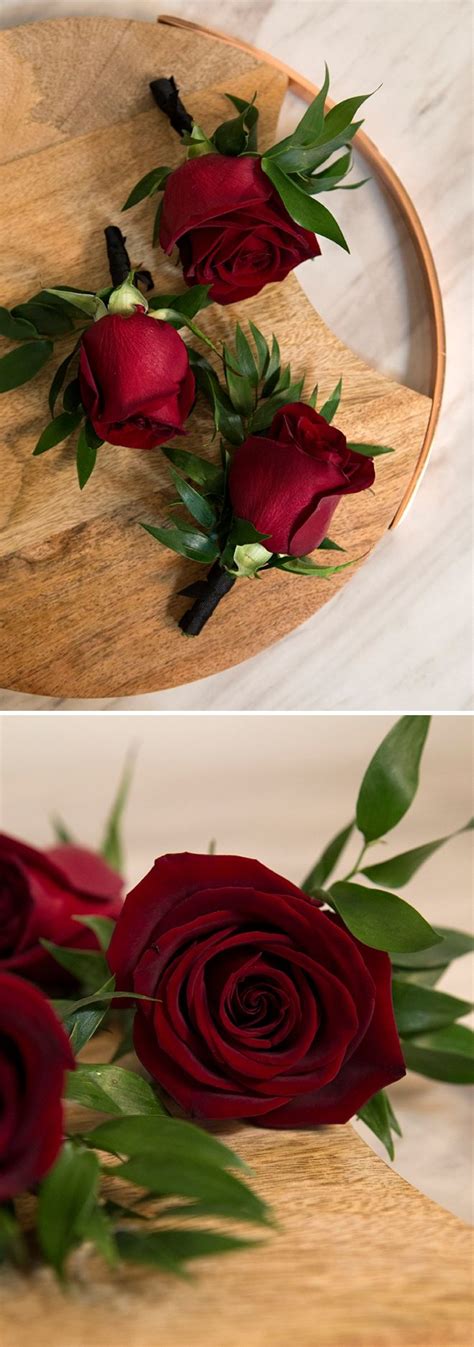 Wedding Flower Power The Ravishing Rose Red Rose Bouquet Wedding Red Rose Boutonniere