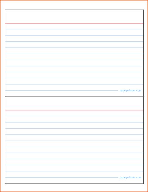 Download your free digital 3x5 index card template! 5 By 8 Index Card Template - Professional Sample Template