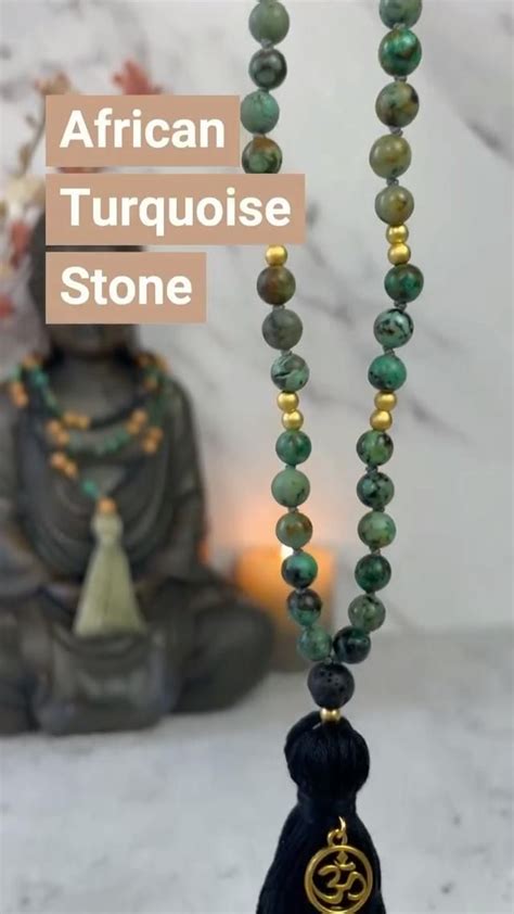 African Turquoise Meaning African Turquoise Necklace Mala Beads