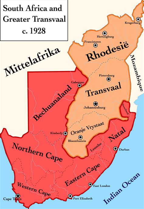 British South Africa And Greater Transvaal Imaginarymaps