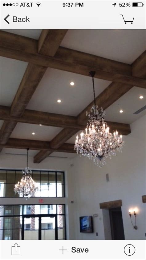 The mere thought of installing wood ceiling beams makes your back and your budget ache. Pin by Randy Montgomery on Unique ceilings | Faux wood ...