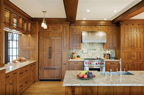 Craftsman Kitchen | Craftsman style kitchens, Rustic kitchen cabinets