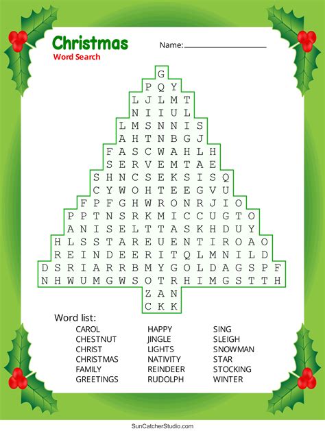 5 Best Hard Christmas Word Search Printable Printable