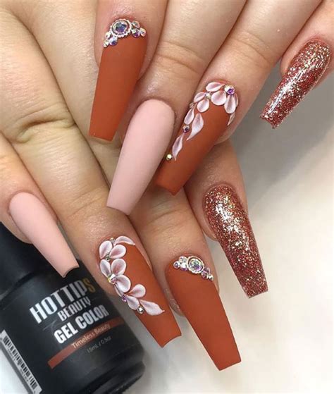 Beautiful Nail Design Ideas To Wear In Fall Glitz Glam Nude Nails My