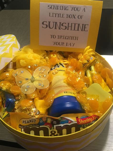 Maybe you would like to learn more about one of these? Sunshine Box Send someone a box of sunshine full of all ...