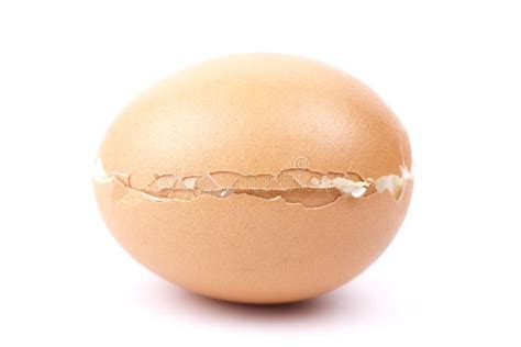 Cracked Egg Isolated Stock Image Image Of Eggshell Broke 22437405