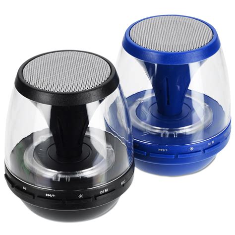 Plug them into your computer via usb or through the headphone jack, or in some cases connect them via bluetooth, and you're ready beyond great sound quality, the speakers have programmable color patterns that light up as you listen. 4imprint.ca: Rave Light-Up Bluetooth Speaker C134025