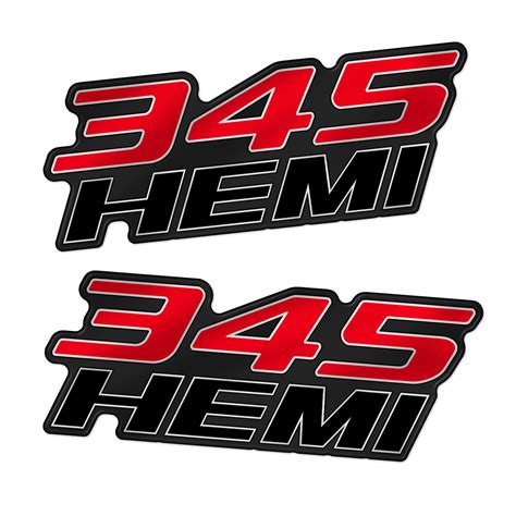 345 Hemi Fender Badge Rebadge Design And Graphics