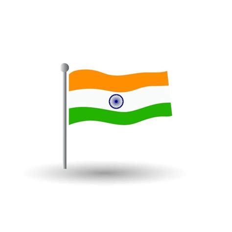 India Flag Vector Illustration Colors And Proportion National Isolated