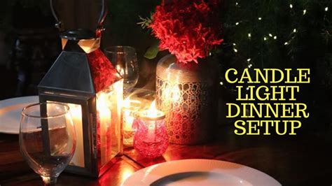 Romantic Candle Light Dinner Setup In Balconydiy Dinner Date Setup At