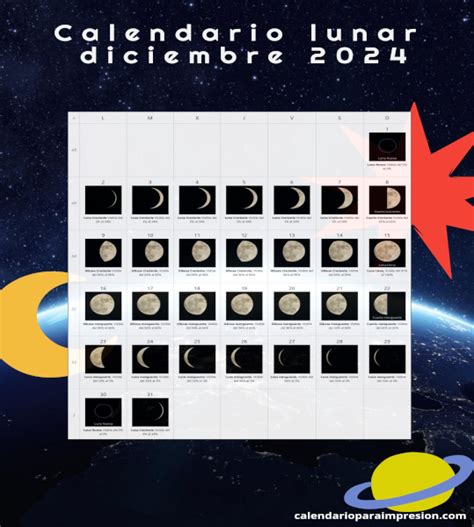 Calendario Lunar Diciembre 2024 Calendario Para Imprimir Quizás Feos