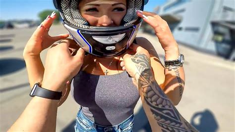 bikers picking up hot girls how to pick up girls with motorcycle ep 8 youtube