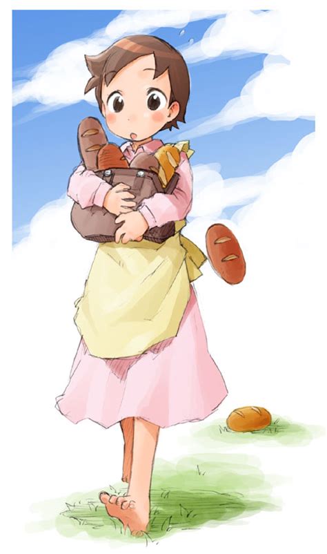 Safebooru 1girl 70s Adelheid Heidi Alps No Shoujo Heidi Apron Bag