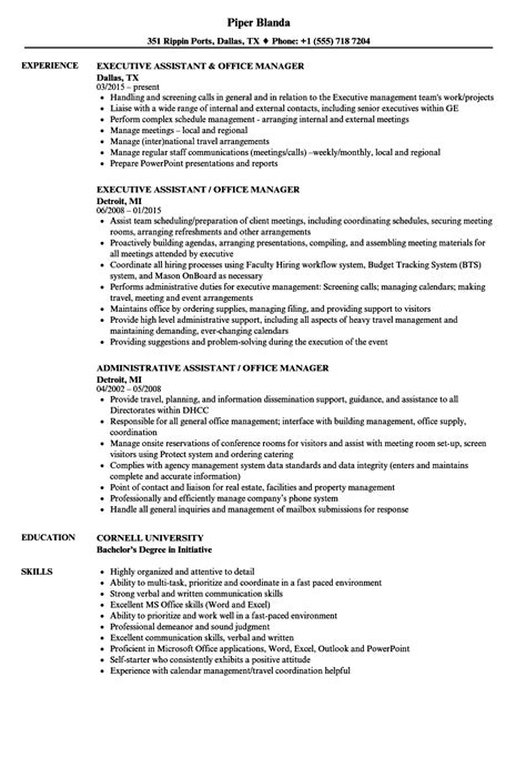 A resume for an office administrator position is a necessary document to apply for a job. Resume Sample For Office Manager - Best Resume Examples
